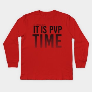 Player Versus Player Time Kids Long Sleeve T-Shirt